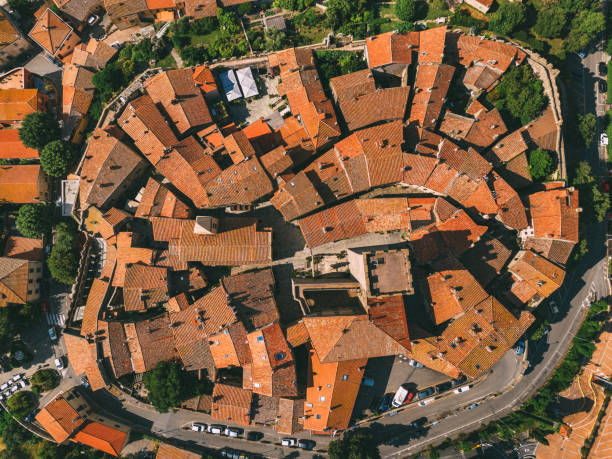 istock Drone view of Capalbio, medieval Tuscan town 1528000220