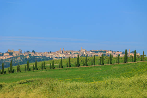 istock Montalcino skyline townscape 1528014118