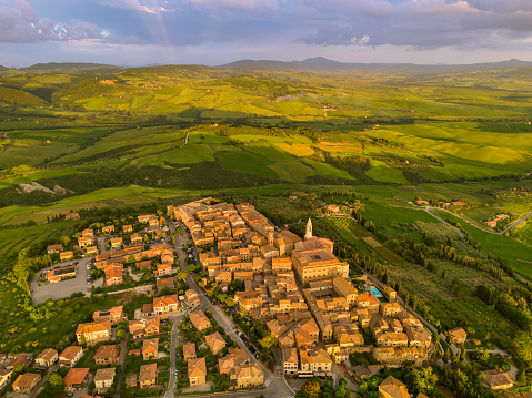 View of the old town in San Gimignano, Italy