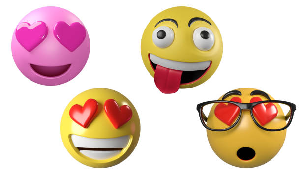 istock Front view emoji clipart element ,3D render emoji icon set concept isolated on white background 1528034767