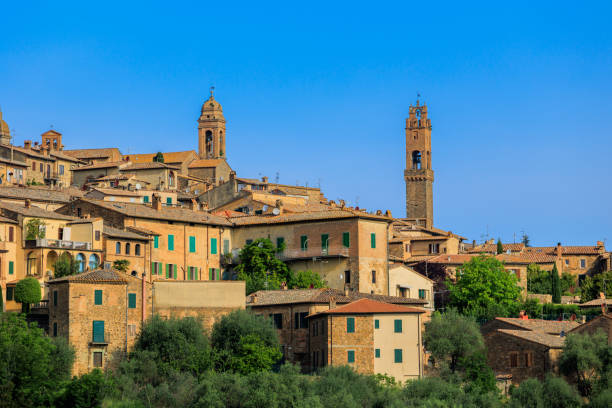 istock Montalcino skyline townscape 1528106342