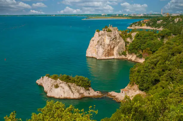 Photo of Adriatic sea coast and the gulf of Trieste