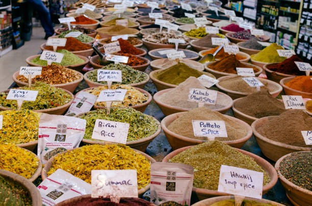 istock Authentic Oriental Spices at Jerusalem's Vibrant City Bazaar 1528236060