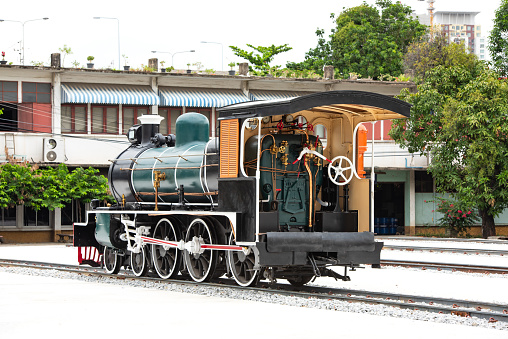 The E Class steam locomotive was restored and repainted in the railway factory.