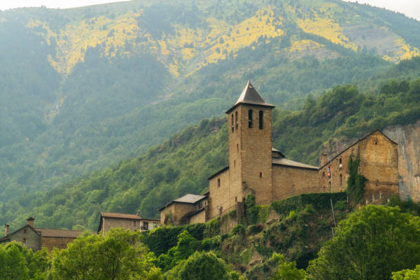 istock panoramic  landscape view to Torla Ordesa town 1528286205