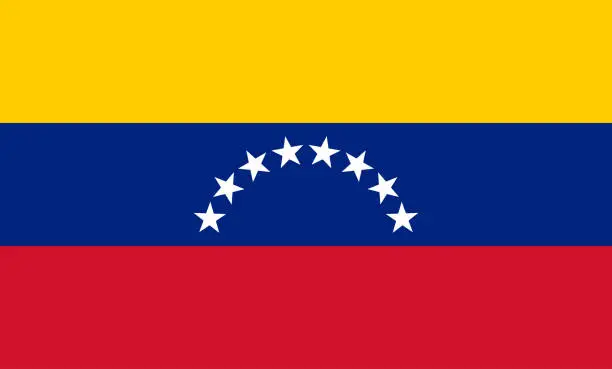 Vector illustration of Venezuela flag. Vector illustration EPS10