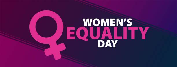 istock Women's equality day banner. Minimalist women equality design. Vector 1528351480