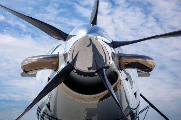 istock Turboprop Nose and Propeller 1528355099