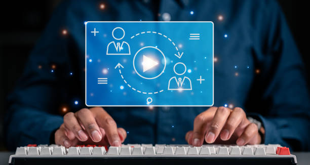 istock typing keyboard to use multimedia technology. thumbnail system laptop information hud is showing. 1528359928