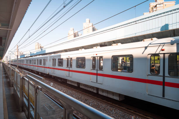 istock A subway train stopping at the platform, Shanghai, China 1528401355