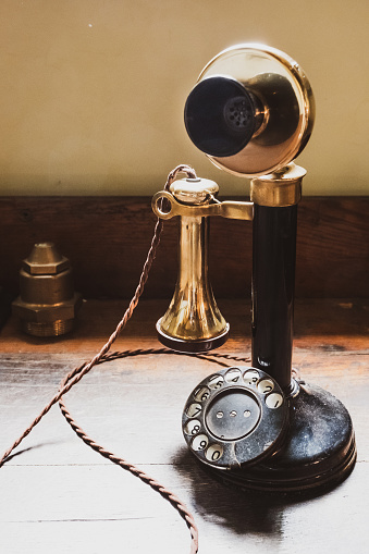 Vintage Victorian 'candlestick' telephone.