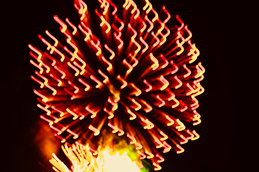 Fireworks with Long Exposure