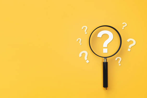 istock Problems and analysis. Question mark search in magnifying glass. business and education for research 1528539000