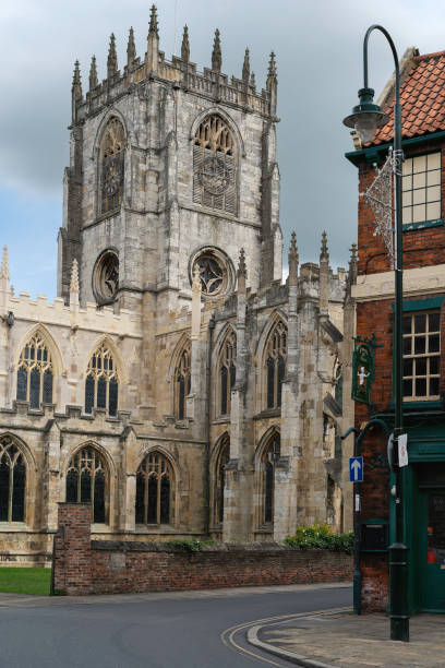 istock Ancient St Marys Church with clock tower in Beverley, UK. 1528590495