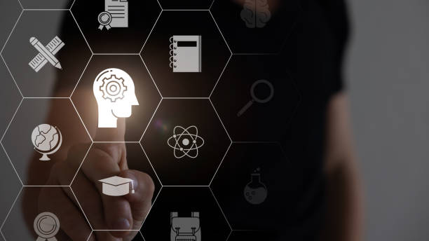 istock Businessman hand working with new modern computer and business strategy as concept of Education. 1528602586