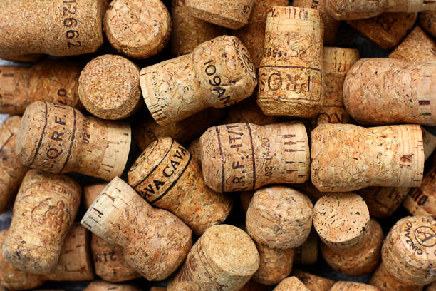 istock wine corks. Background of various wine corks. close up 1528619484