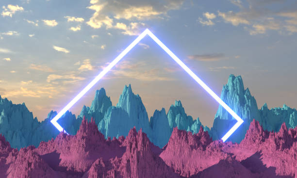 istock Portal to metaverse on the mountains 1528679320