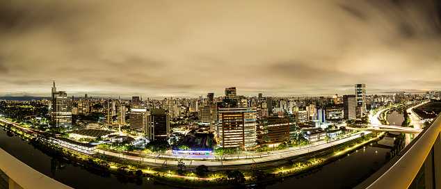 Panoramic view of Sao Paulo - Marginal Pinheiros