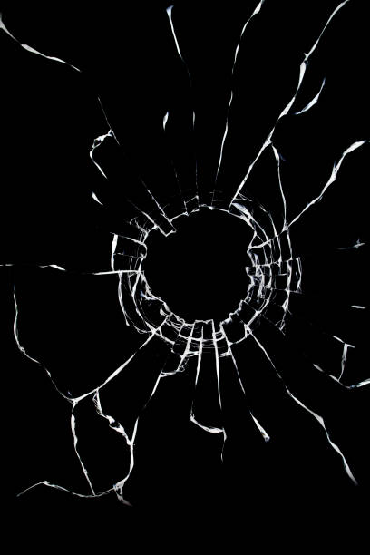 istock Broken glass craked on black background ,hi-resolution photo art abstract texture object design 1528776089