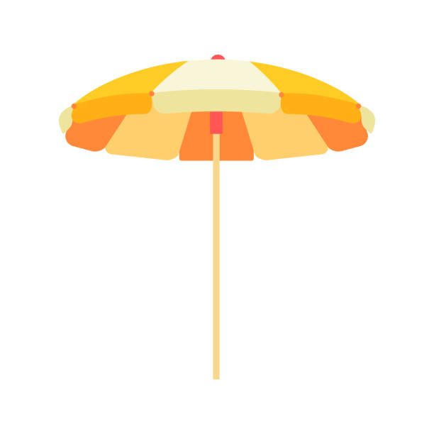 istock Beach umbrella. Beach set for summer trips. Vacation accessories for sea vacations. 1528781467
