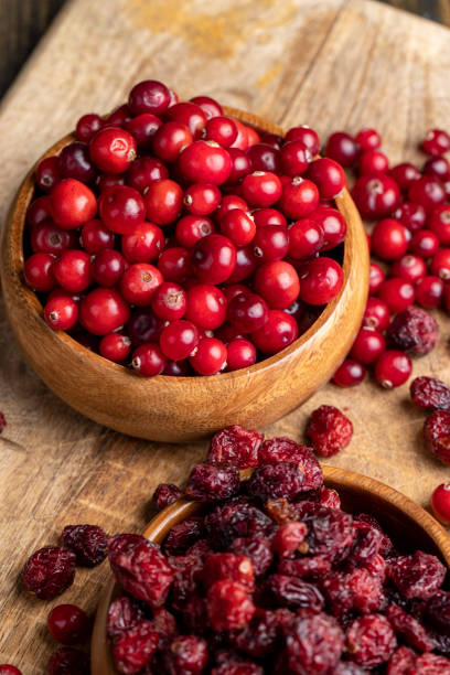 istock Dried red cranberries with sugar syrup 1528786768