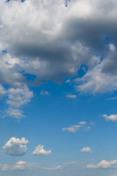 istock Beautiful white cloud on clear blue sky as nature concept . 1528802044