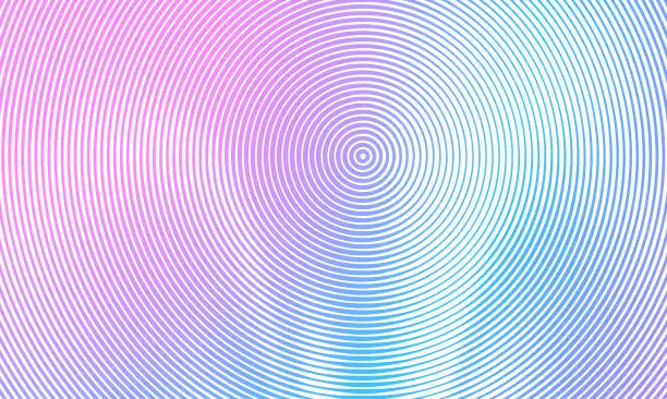 Vector illustration of Colored Background with Concentric Circles