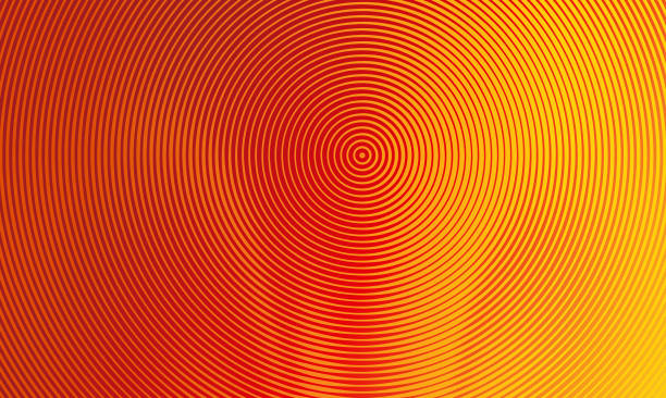 Colored Background with Concentric Circles Colored Background with Concentric Circles Halftone Pattern aurora borealis orange stock illustrations
