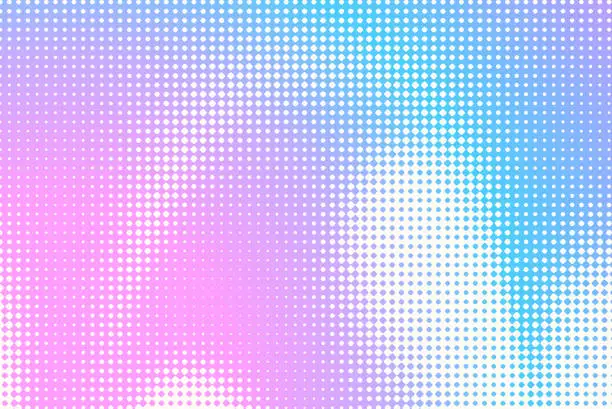 Vector illustration of Dot half tone pattern background with motion blur