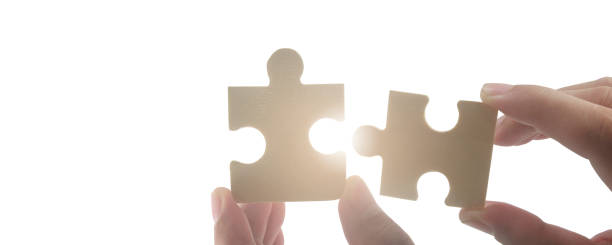 istock Connecting jigsaw puzzle. Business solutions success 1529167291