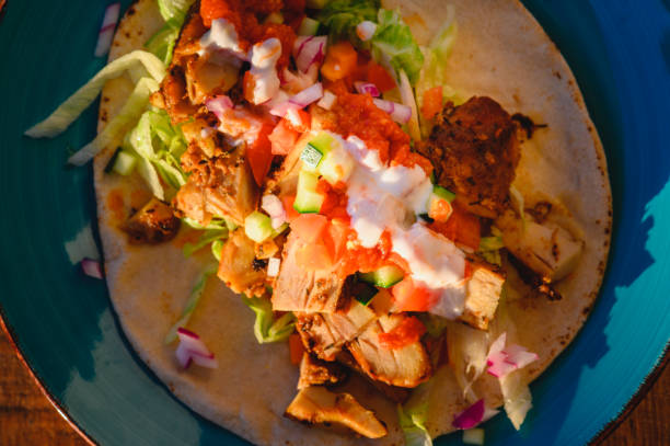 istock Chicken Doner Kebab, Turkish Style Kebab Sandwich 1529270536