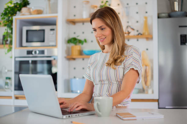 istock Young woman working from home 1529317329