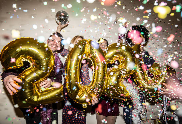istock Celebrating New Year with close friends 1529324692