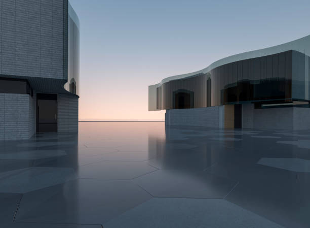 istock Clean ground squares and building facades 1529352529