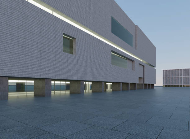 istock Clean ground squares and building facades 1529356157