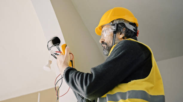istock Engineer working on electrical installation of a house. Carbon neutrality and energy saving. 1529361233