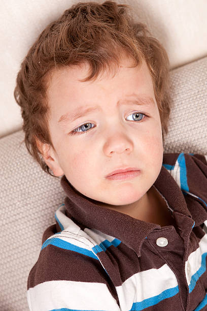 istock Portrait of  sad little boy 152938177