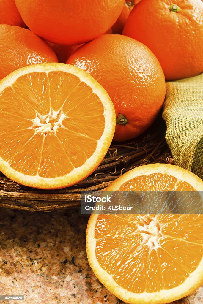 Healthy Fresh Oranges Juicy Navel Oranges make a delicious snack or a tasty addition to fruit salads. Breakfast Stock Photo