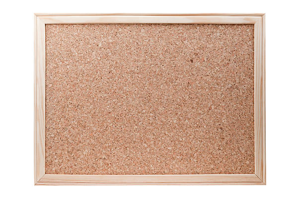 istock Blank cork board with a wooden frame isolated 152939703