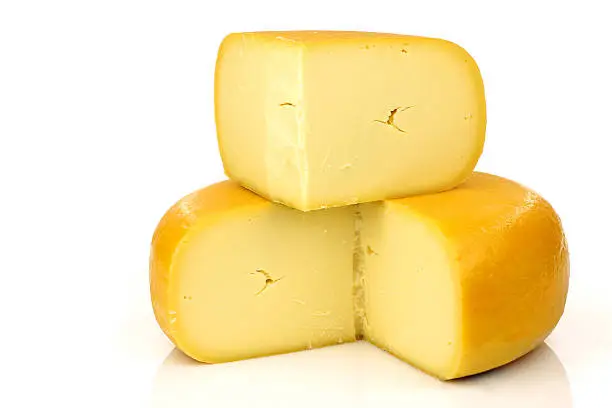 Photo of traditional Dutch Gouda cheese