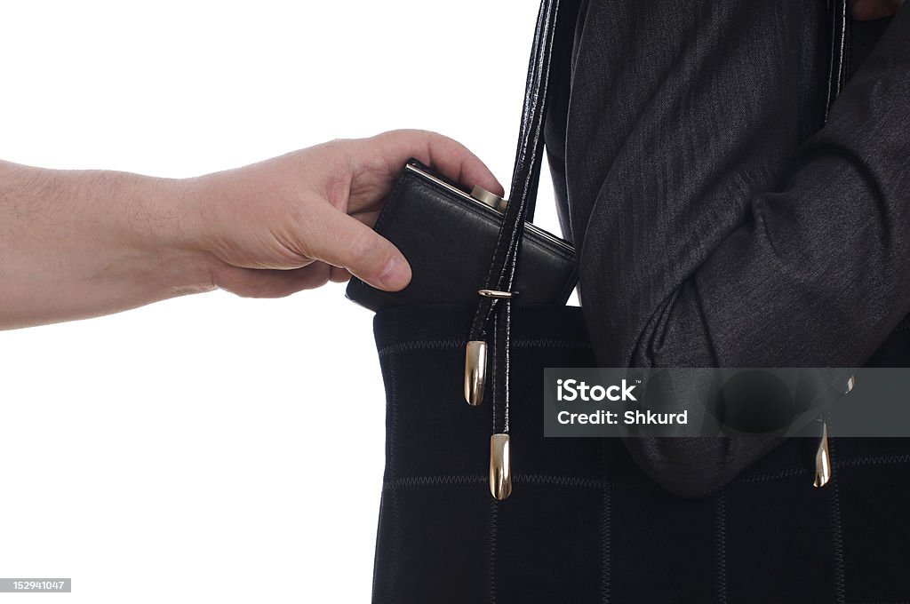Воровство сумочка от сумка - Стоковые фото Сумка - ёмкость для переноски роялти-фри