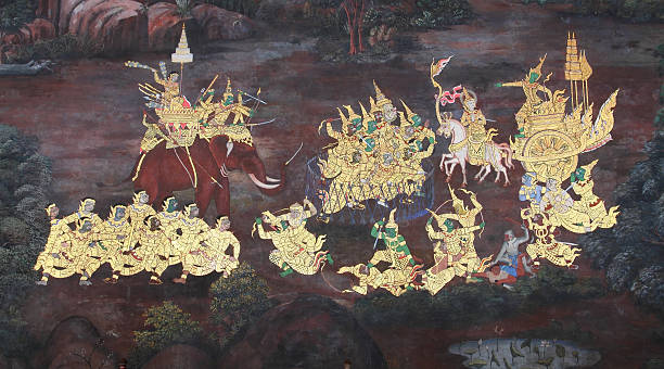 istock Masterpiece of Thai style art painting 152942799