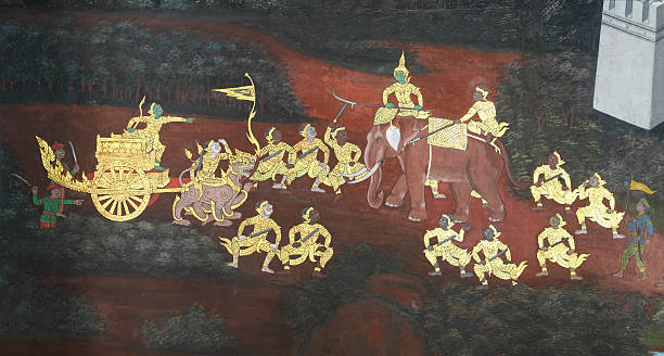 istock Masterpiece of Thai style art painting 152942821