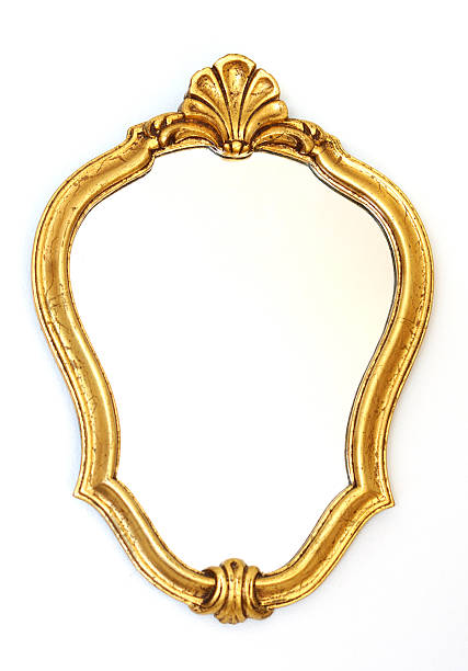 istock Beautifull golden mirror 152943491