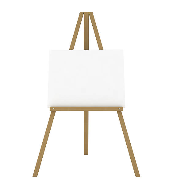 Blank Canvas On An Easel Stock Photo - Download Image Now - Art, Art And  Craft, Artist's Canvas - iStock