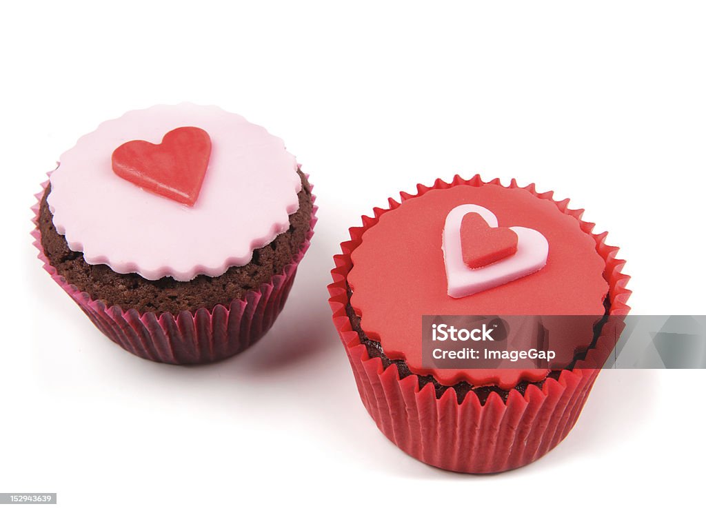 컵 케이크 Valentine - 로열티 프리 컵케이크 스톡 사진