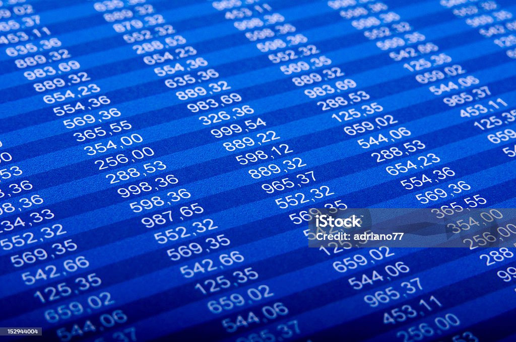 Finanzbericht - Lizenzfrei Ausverkauf Stock-Foto