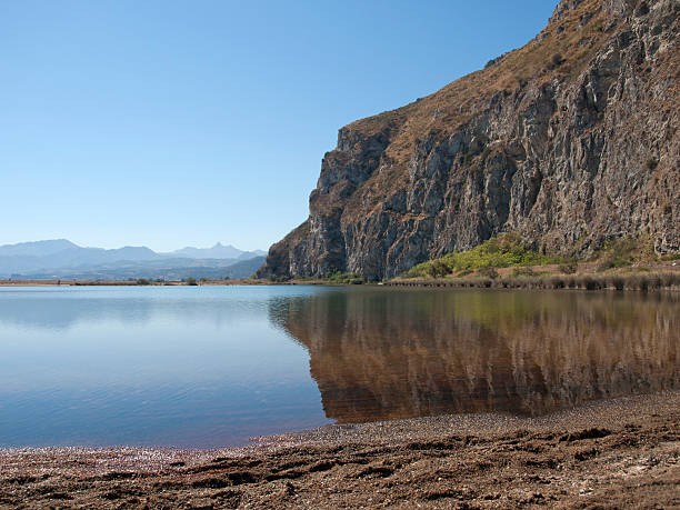 green lakes of Marinello stock photo