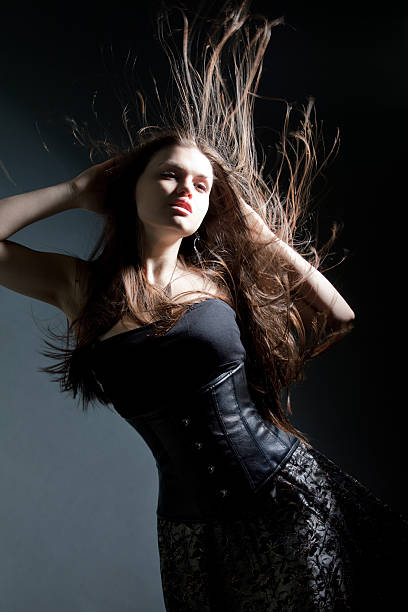istock Beautiful lady with long brown hair 152945509