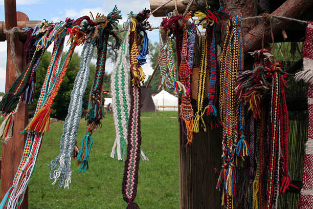 istock National Lithuanian craft - weaving 152945547